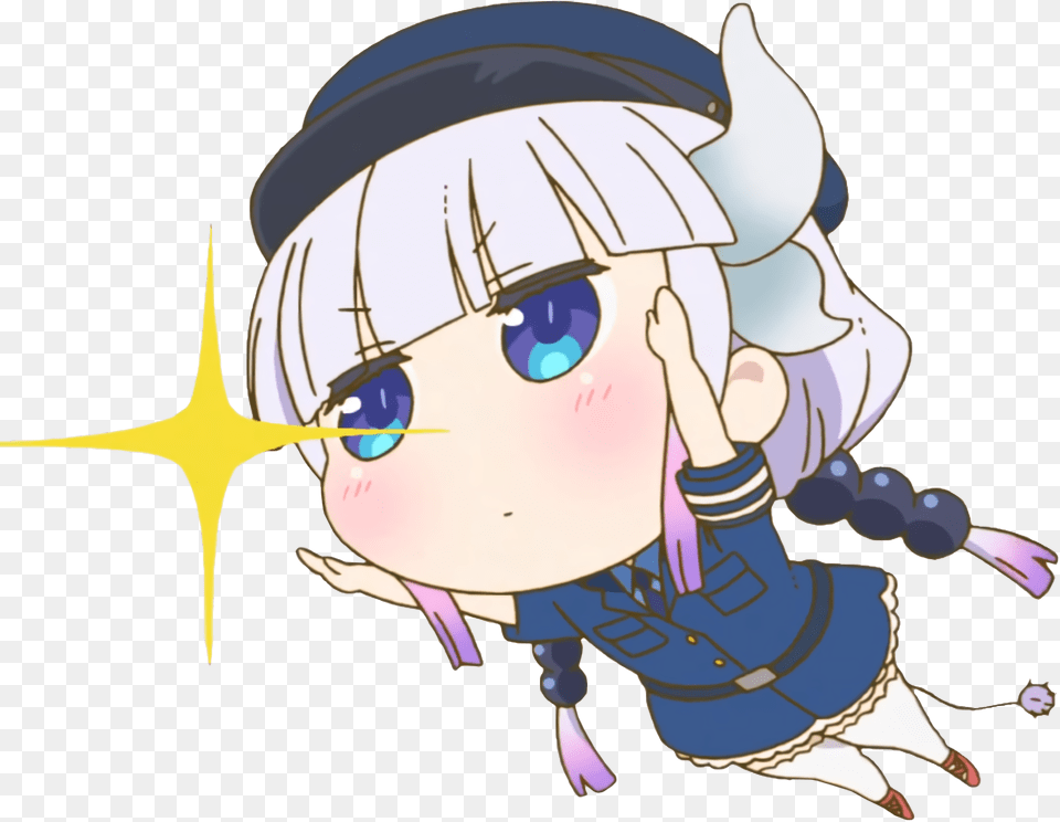 Transparent Lewd Police Kanna Miss Kobayashis Dragon Maid, Book, Comics, Publication, Baby Free Png