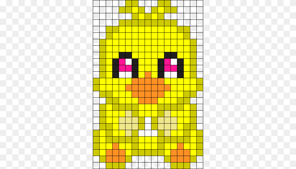 Transparent Library Chica Plushie Perler Bead Pattern Pixel Art Fnaf Chica, Chess, Game Png Image