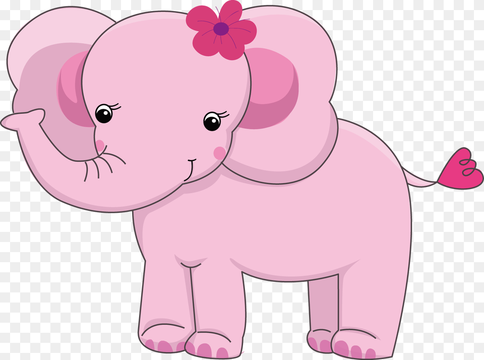 Transparent Library Pink Baby Elephant Clipart Baby Girl Animals Clipart, Person, Animal, Wildlife, Mammal Png Image