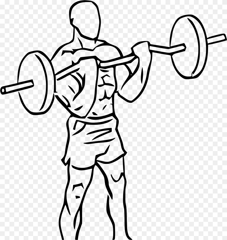 Transparent Lifting Weights Clipart Ez Bar Curl, Gray Free Png Download