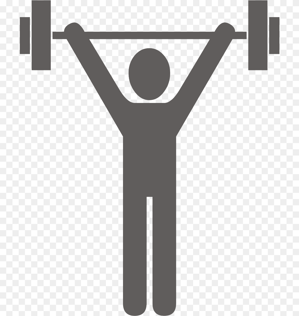 Transparent Lifting Weights Clipart Weight Lifting Signs, Cross, Symbol Png Image