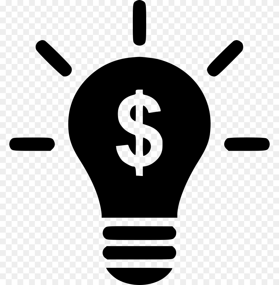 Transparent Light Bulb Idea Clipart Money Light Bulb, Stencil, Lightbulb Png