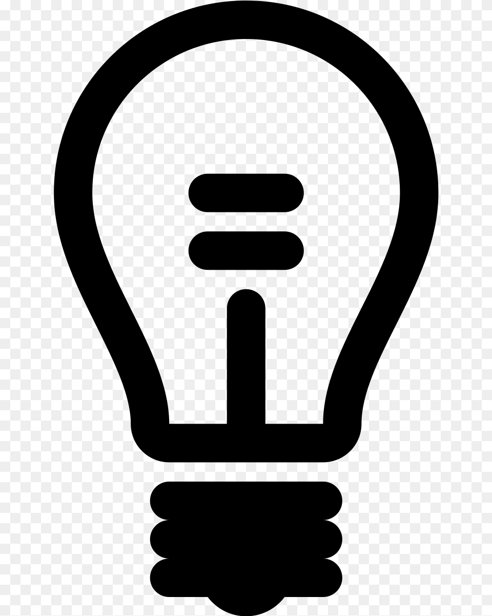 Transparent Light Bulb Logo, Gray Png Image