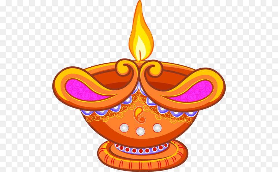 Light Lamp Diwali Food Orange For Diwali Cartoon Image Of Diya, Festival Free Transparent Png