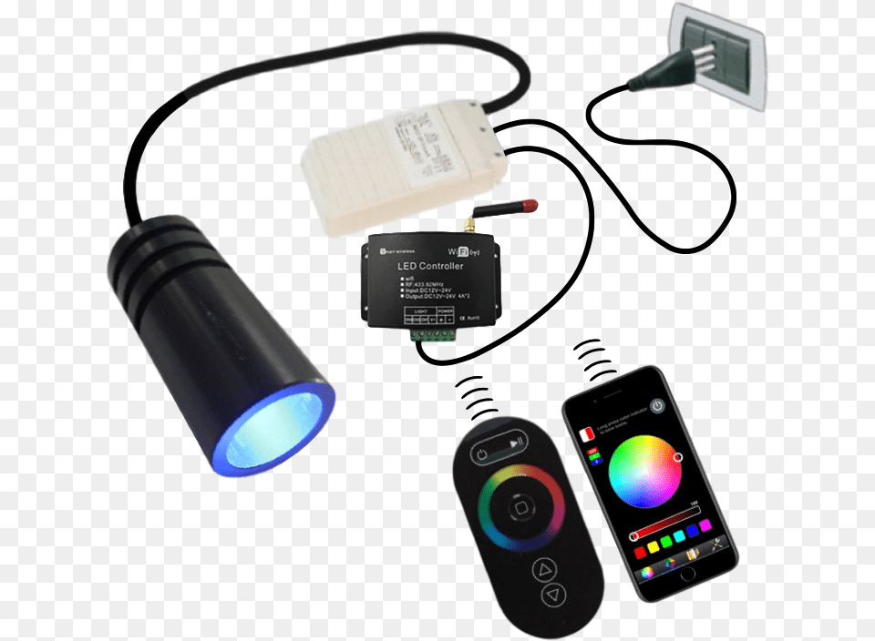 Transparent Light Source Cable, Electronics, Mobile Phone, Phone, Lighting Free Png Download