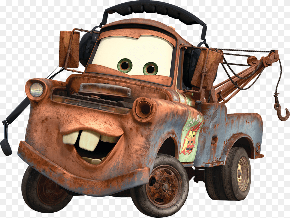 Transparent Lightning Mcqueen Clipart Mater Lightning Mcqueen, Tow Truck, Transportation, Truck, Vehicle Free Png