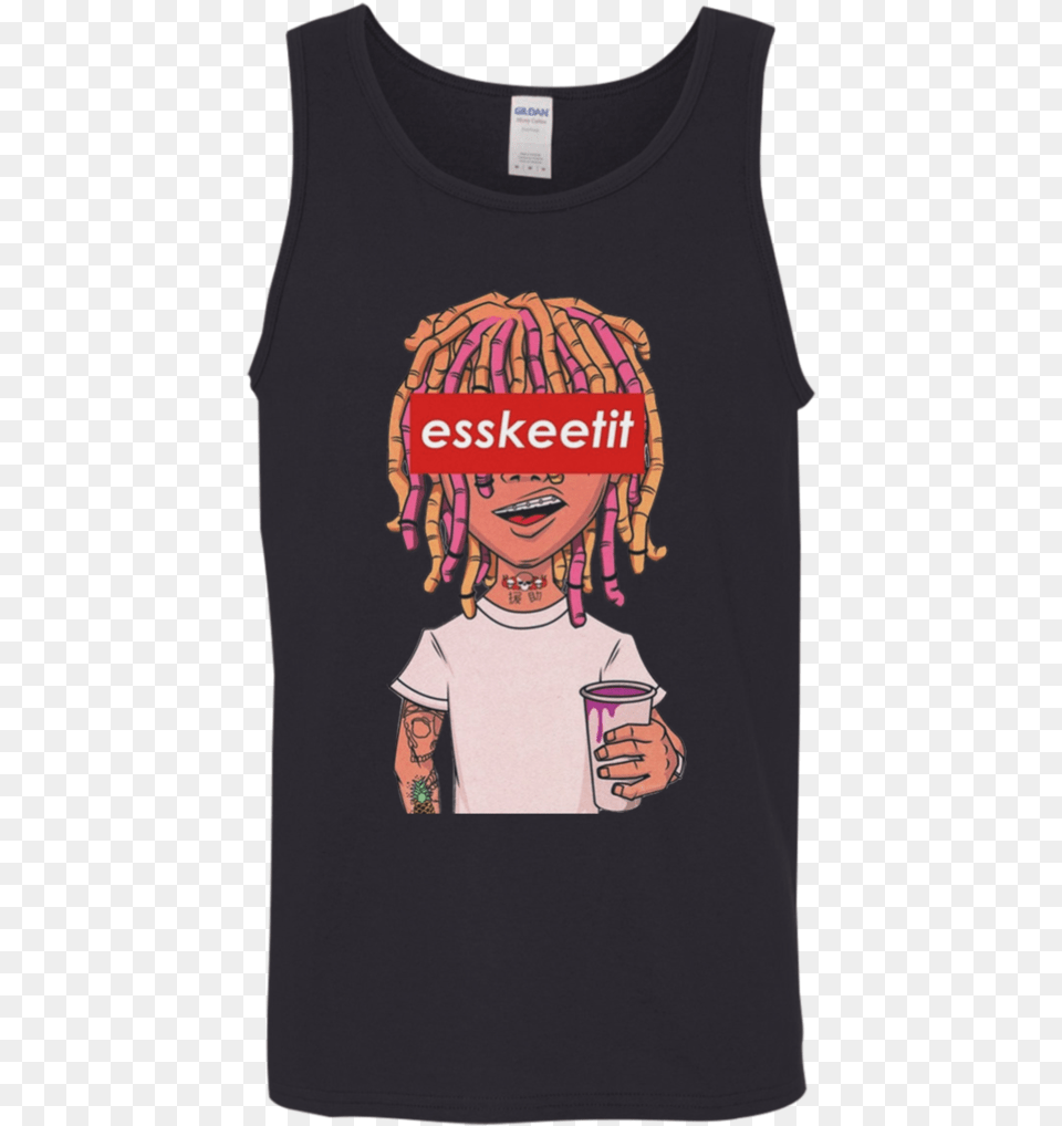 Transparent Lil Pump Hair, Clothing, T-shirt, Person, Tank Top Png Image