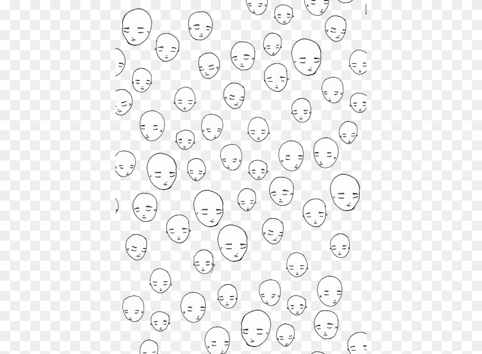 Lil Sad Heads Pattern, Art, Baby, Person, Face Free Transparent Png