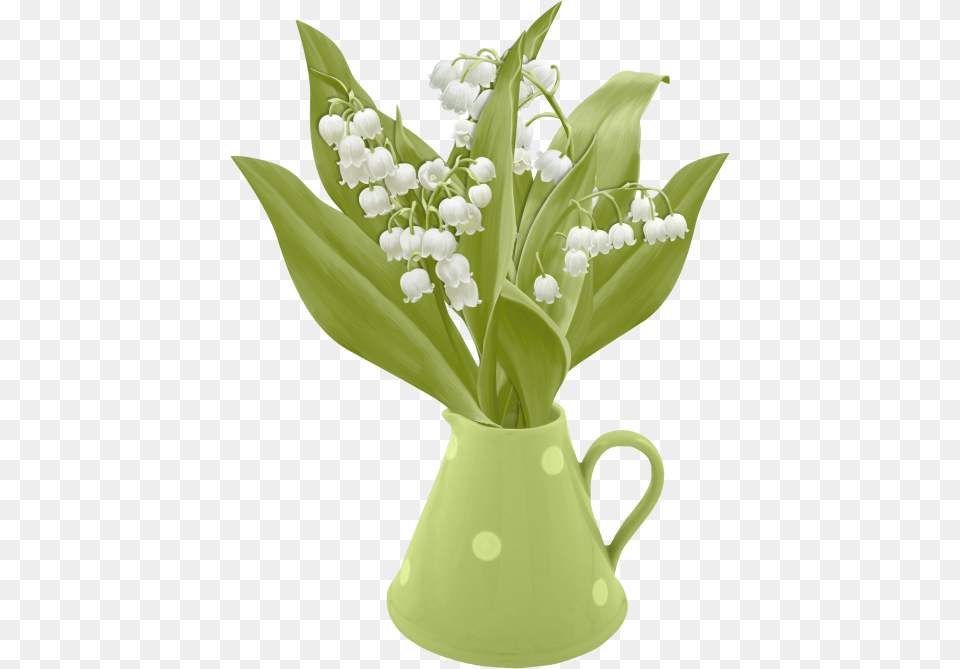 Transparent Lily Of The Valley Lily Of The Valley, Flower, Flower Arrangement, Jar, Plant Png