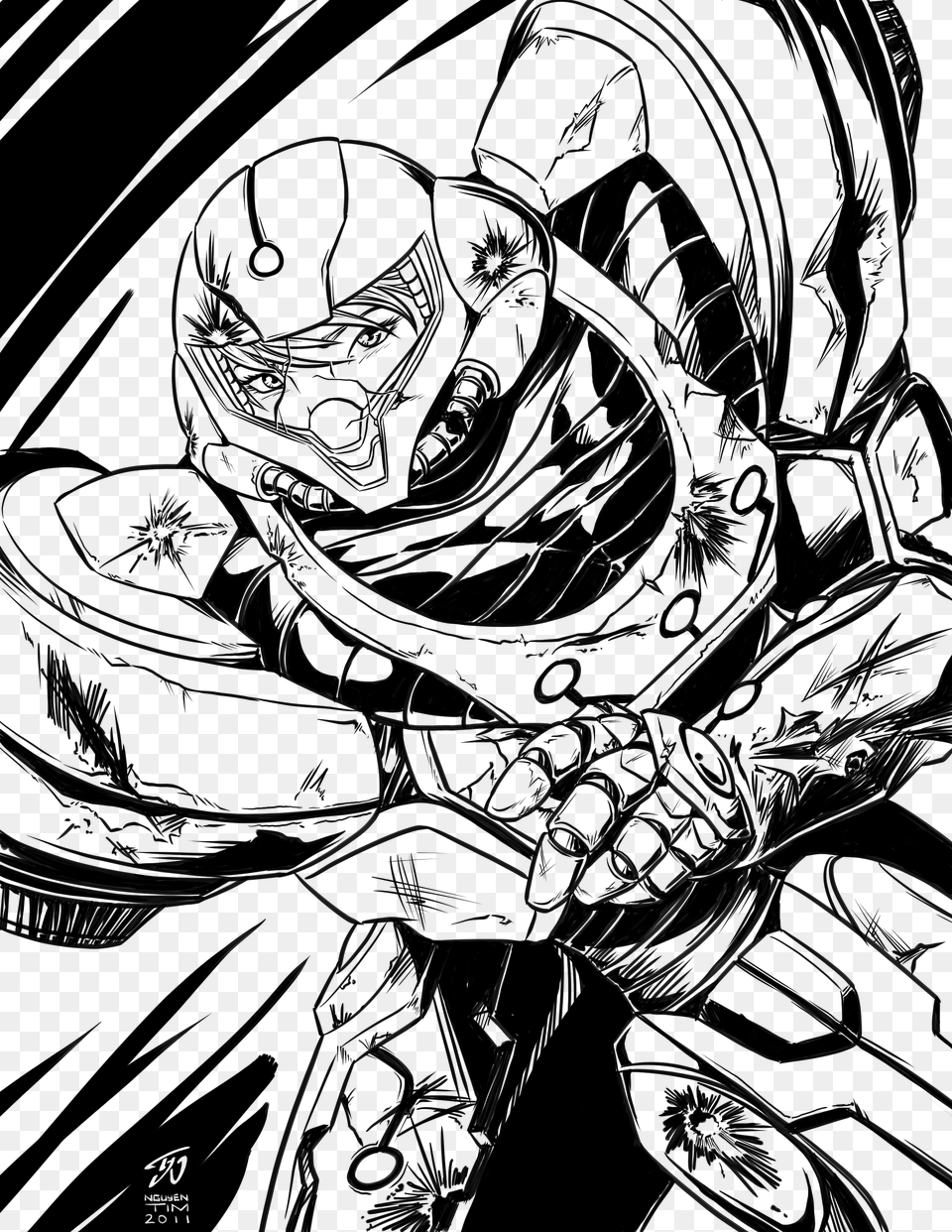Transparent Lineart Metroid Black And White, Book, Comics, Publication, Person Png Image