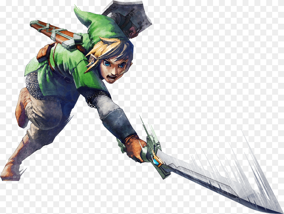 Transparent Link Brawl Legend Of Zelda Skyward Sword Link Art Free Png Download