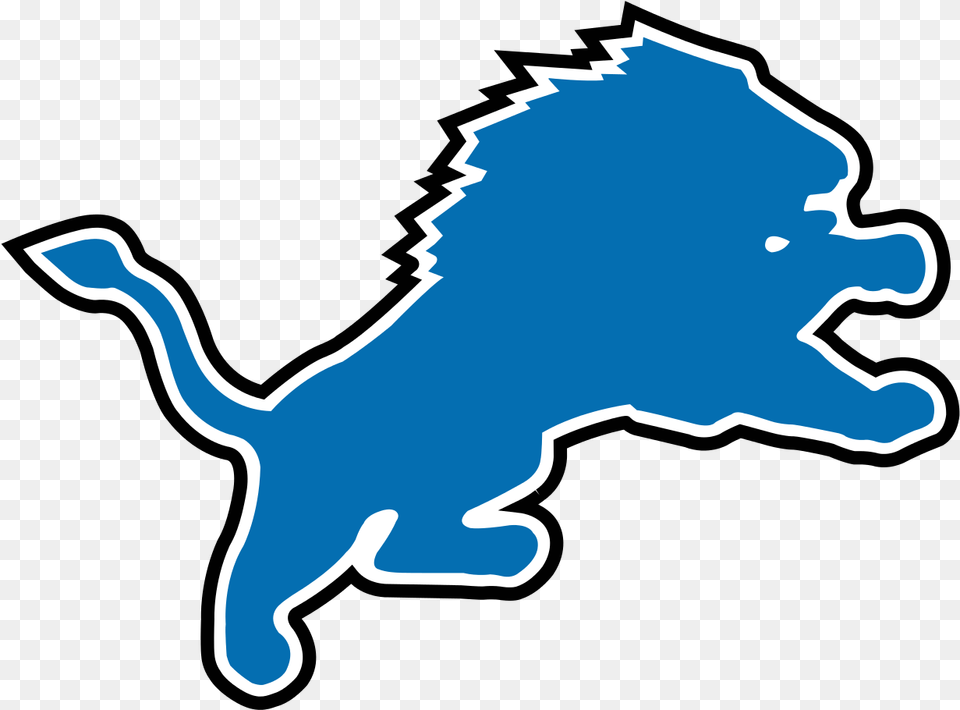 Transparent Lion Clipart Detroit Lions Logo, Silhouette, Animal, Fish, Sea Life Png