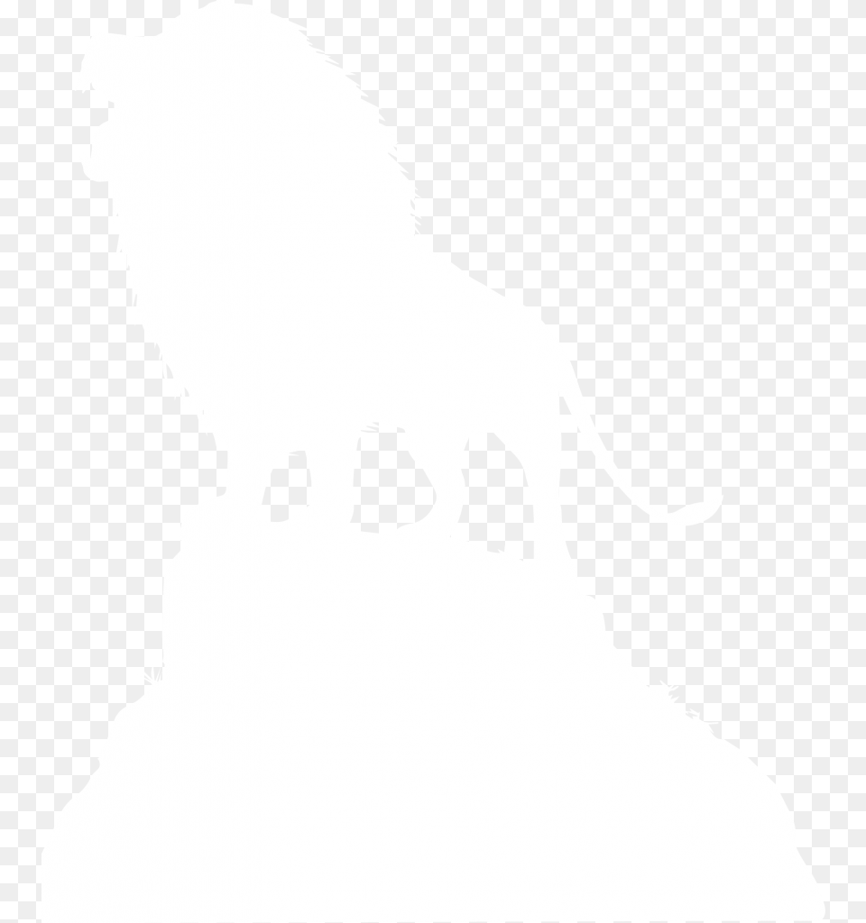Transparent Lion Silhouette White Lion, Person, Stencil, Animal, Mammal Free Png Download