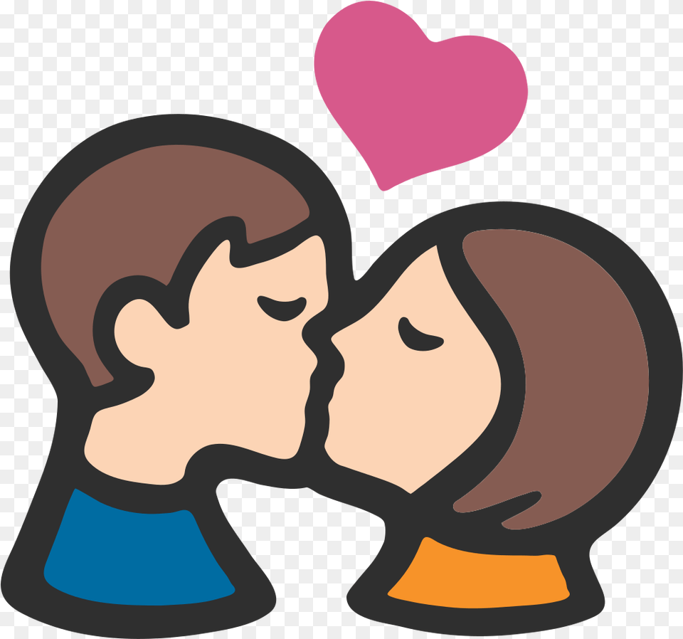 Transparent Lips Emoji Emojis Kissing Each Other, Person, Romantic, Baby, Head Png