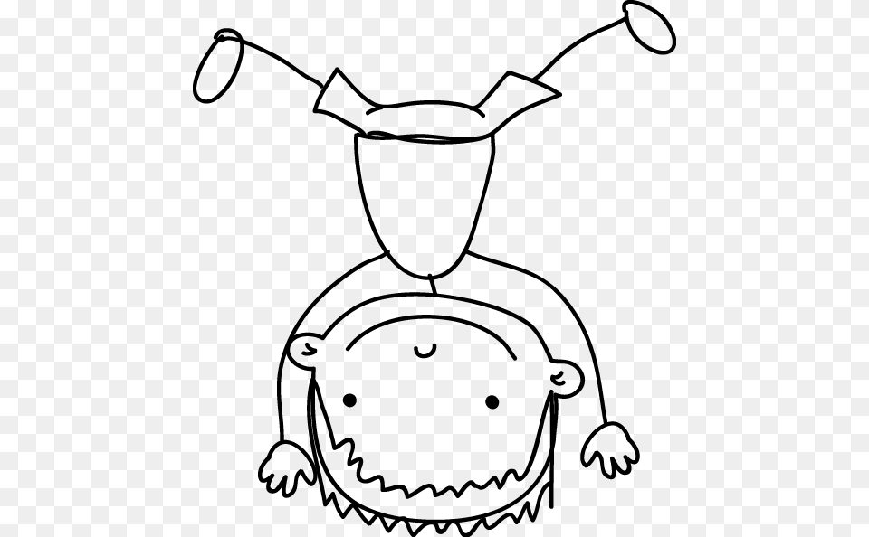 Transparent Little Boy Little Boy Sketch, Cutlery, Spoon, Head, Face Free Png Download