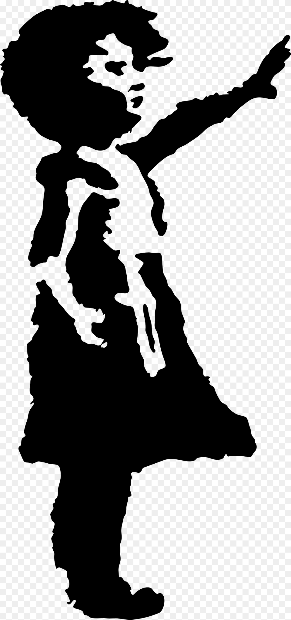 Transparent Little Girl Silhouette Little Girl Stencil, Boy, Child, Male, Person Png Image