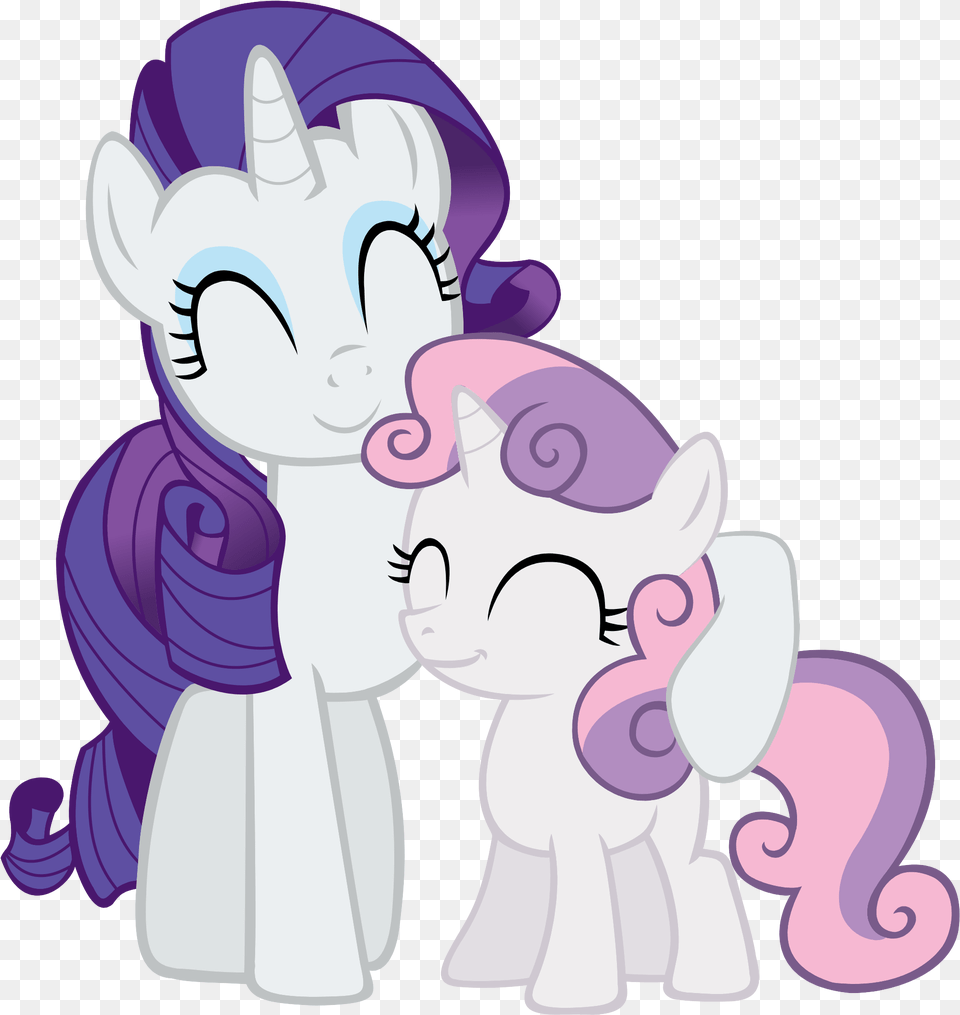 Transparent Little Sister Clipart Mlp Rarity Sweetie Belle, Purple, Cartoon, Baby, Person Png