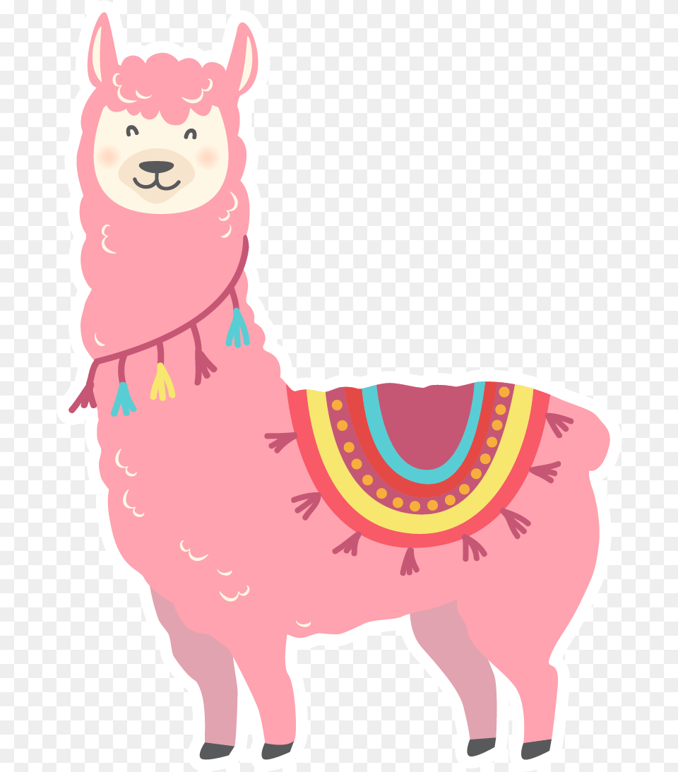 Transparent Llama Cartoon Llama, Animal, Mammal, Clothing, Footwear Png