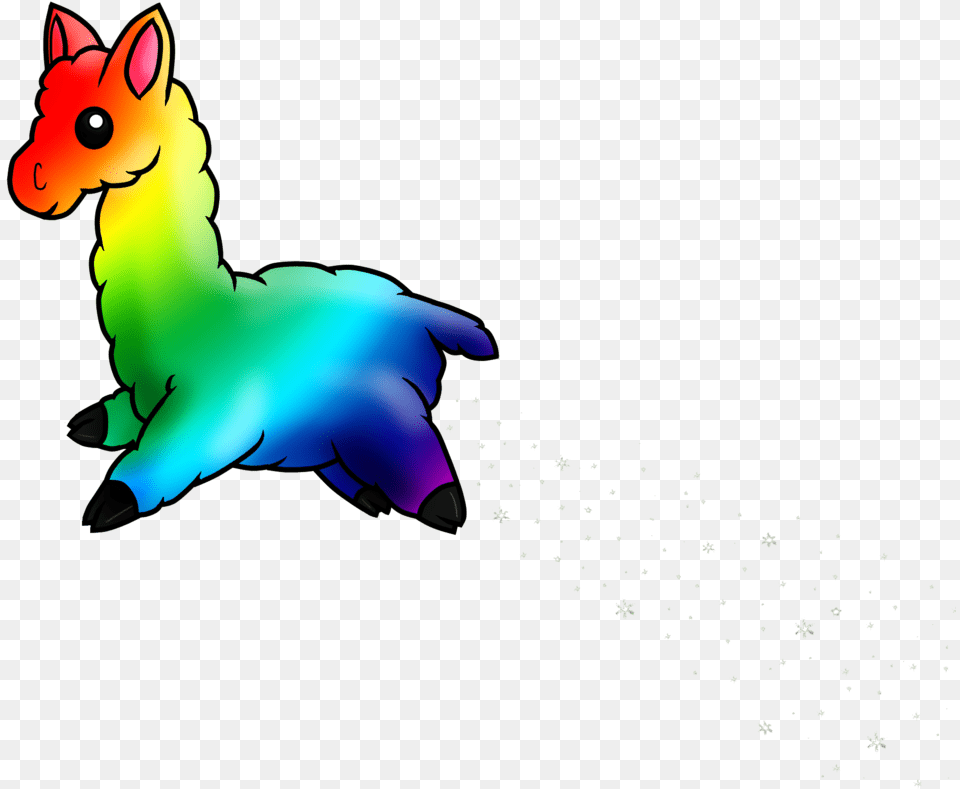 Transparent Llama Clipart Rainbow Llama, Art, Graphics Free Png