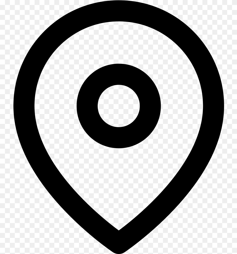 Location Pin Circle, Gray Free Transparent Png