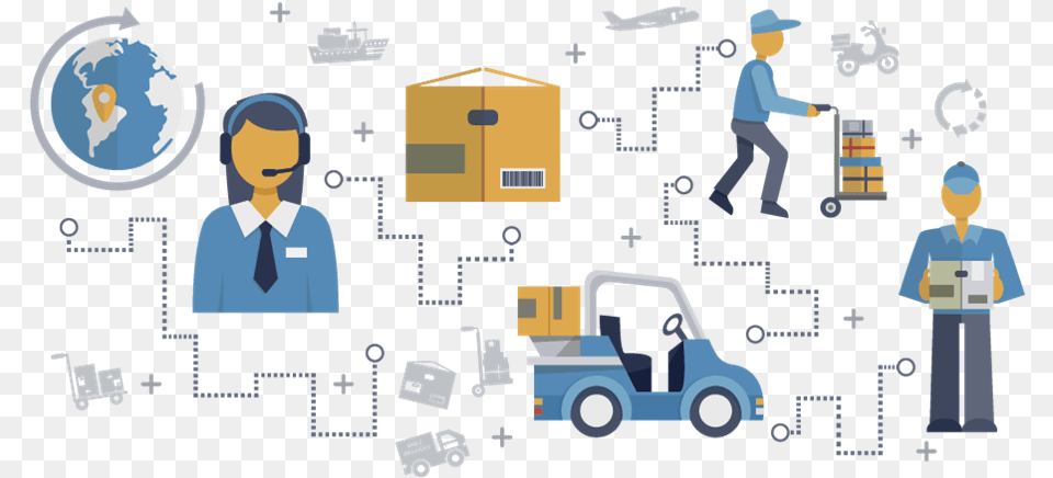 Transparent Logistics Supply Chain Logistics, Adult, Person, Man, Male Free Png Download