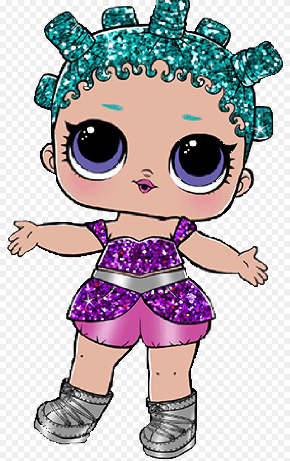 Transparent Lol Doll Lol Surprise Doll, Baby, Person, Purple, Head Free Png Download
