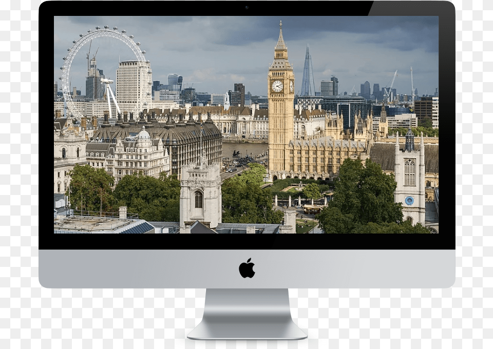 Transparent London Skyline United Kingdom Place, Architecture, Tower, Screen, Monitor Png Image