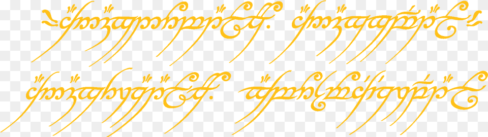 Transparent Lord Of The Rings Ring One Ring Inscription, Text, Handwriting, Calligraphy Png
