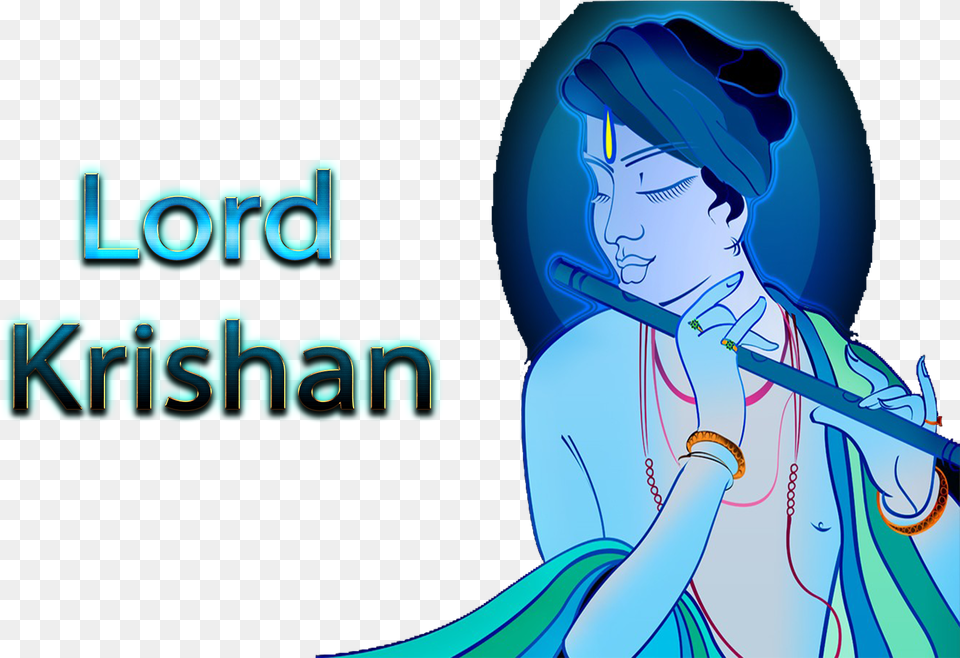 Transparent Lord Quotes With Lord Krishna, Adult, Person, Woman, Female Free Png Download