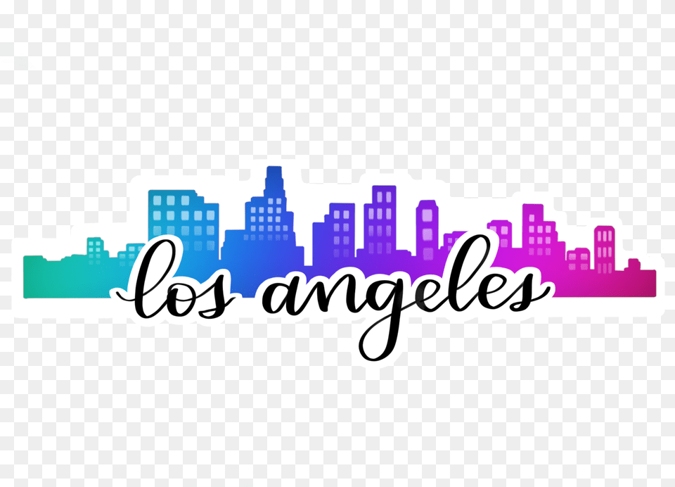 Transparent Los Angeles Skyline Skyline, City, Art, Graphics, Text Png Image