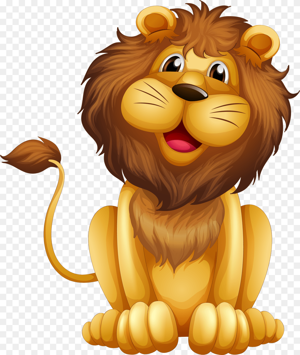 Transparent Lounging Clipart Lion Clip Art, Animal, Mammal, Wildlife Free Png Download