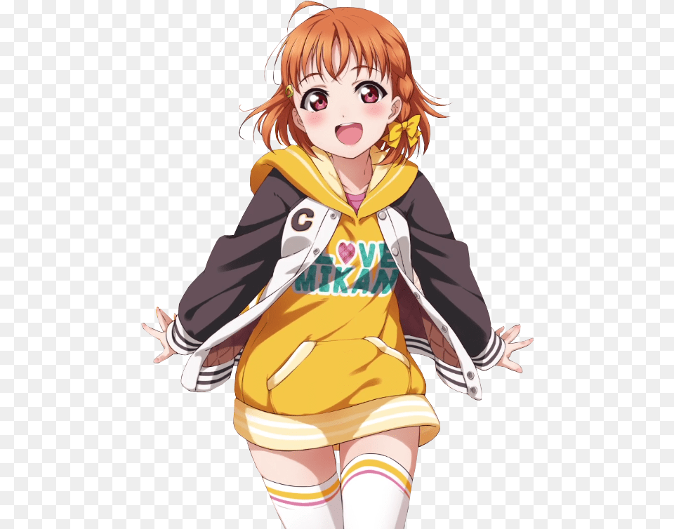 Transparent Love Live Sunshine Love Live Aqours Chika, Baby, Book, Comics, Person Free Png Download