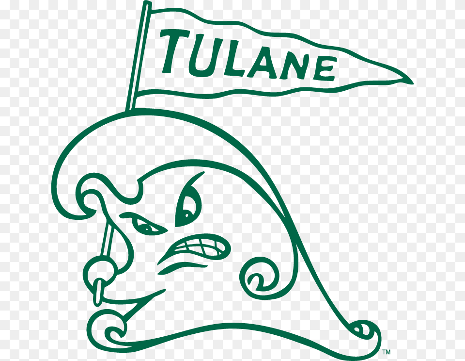 Lsu Clipart Angry Wave Tulane Logo, Animal, Mammal, Clothing, Hat Free Transparent Png