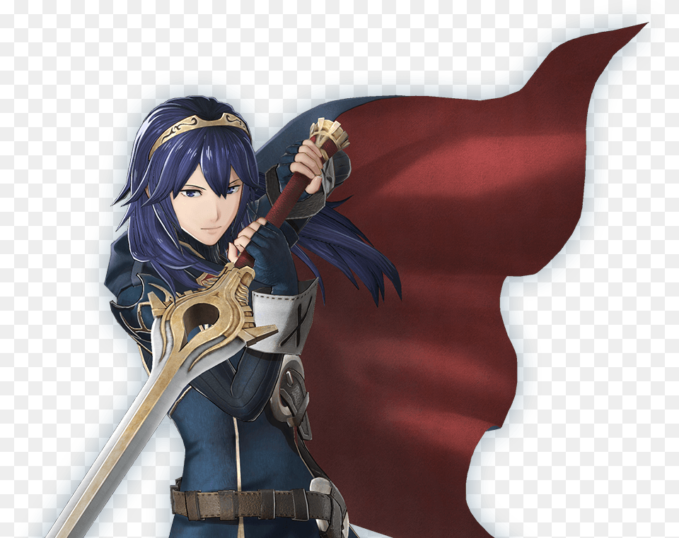 Transparent Lucina Fire Emblem Warriors Lucina Art, Book, Comics, Weapon, Sword Png Image