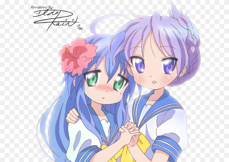 Lucky Star Konata Lucky Star Konota X Kagami, Book, Comics, Publication, Baby Free Transparent Png