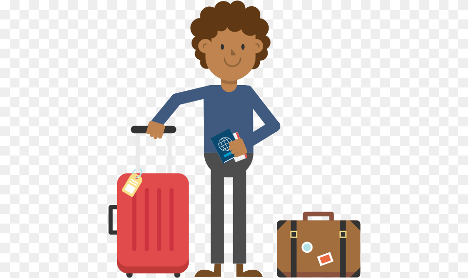 Luggage Gif, Baggage, Boy, Child, Male Free Transparent Png