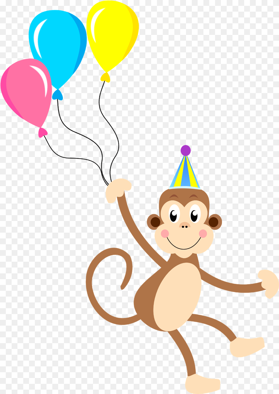 Transparent Macaco Portable Network Graphics, Balloon, Clothing, Hat, Animal Png Image