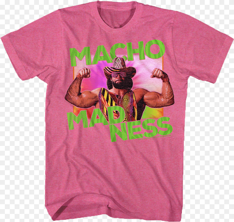 Macho Man Randy Savage Mandelbaum39s Gym T Shirt, Clothing, T-shirt, Adult, Male Free Transparent Png