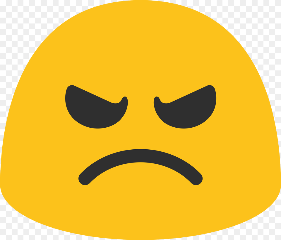 Transparent Mad Emoji Clipart Angry Face In Transparent, Clothing, Hat, Cap, Head Free Png