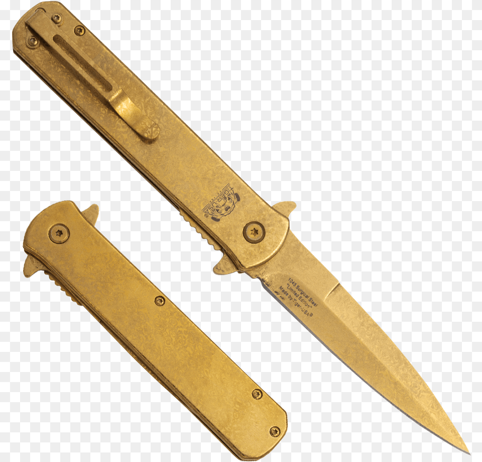 Transparent Made In The Usa Stamp Tiger Usa Stiletto Knife, Blade, Dagger, Weapon Free Png