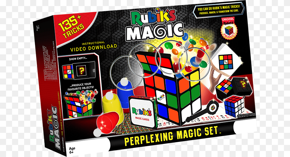 Transparent Magic Box Rubik39s Magic Set, Advertisement, Scoreboard, Toy, Rubix Cube Free Png Download