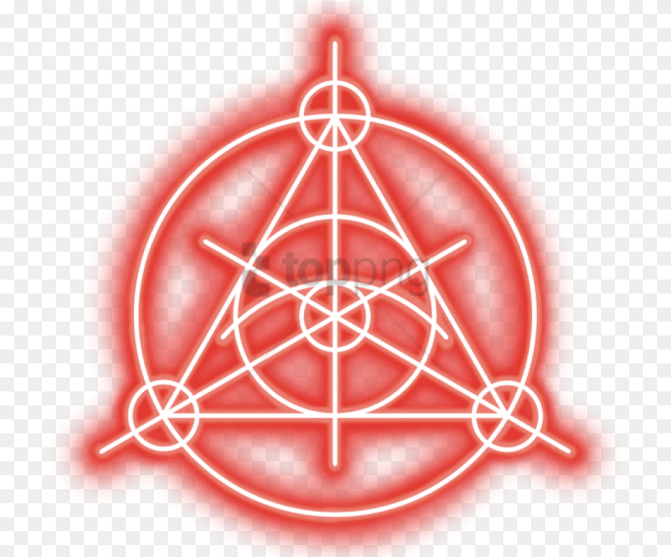 Transparent Magic Symbol Red Magic Circle Transparent, Light Png