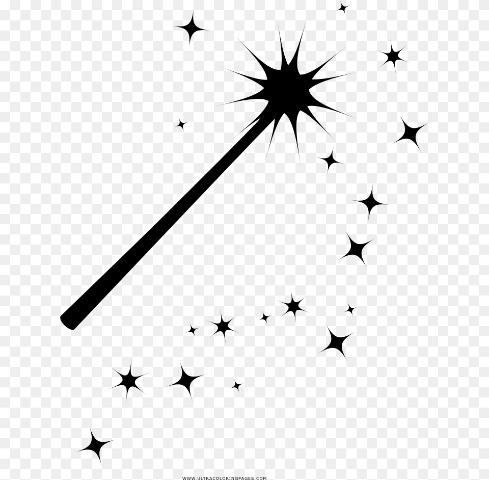 Magic Wand Harry Potter Wand Coloring Page, Gray Free Transparent Png