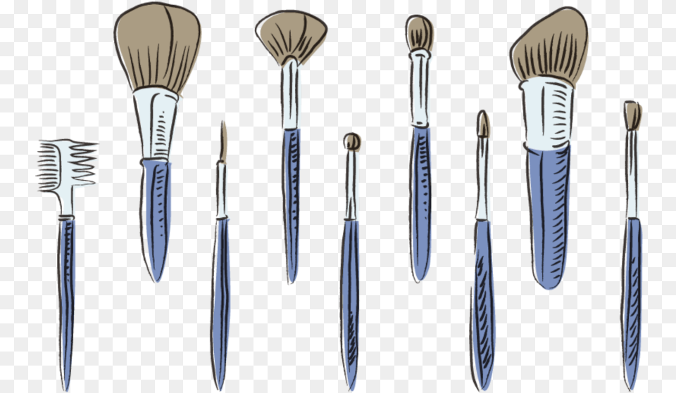 Transparent Makeup Brush Clipart Makeup Brush Vector, Device, Tool, Blade, Dagger Free Png