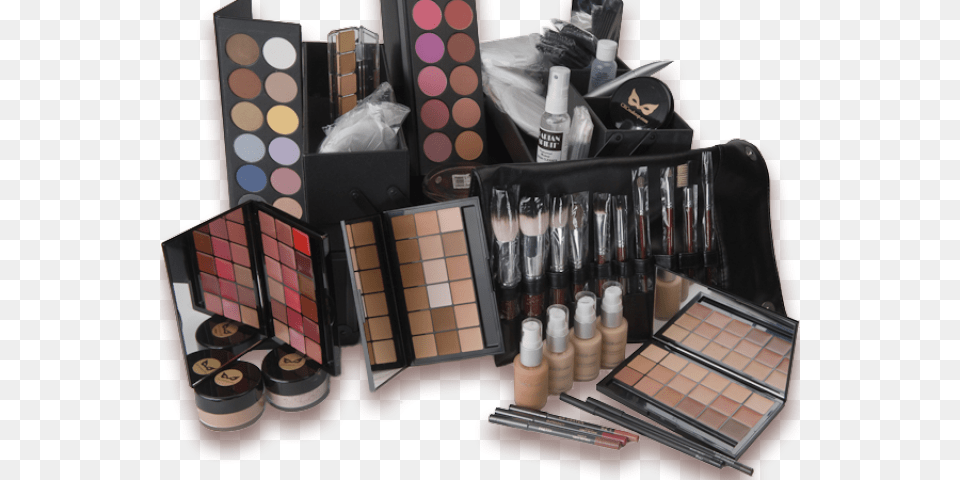 Transparent Makeup Kit, Cosmetics, Lipstick, Paint Container, Palette Free Png