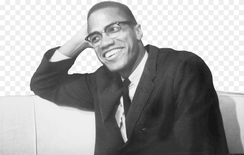 Malcolm X Ray Ban Clubround Optics, Jacket, Photography, Portrait, Head Free Transparent Png