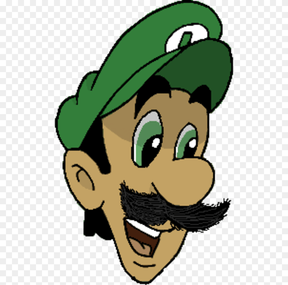 Transparent Mama Luigi Luigi Head, Baby, Person, Cartoon, Face Png Image