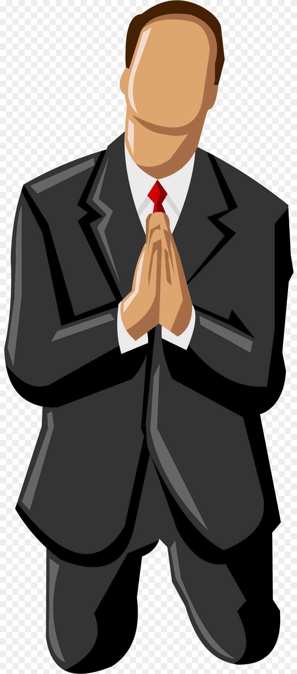 Man Praying Silhouette, Accessories, Clothing, Formal Wear, Suit Free Transparent Png