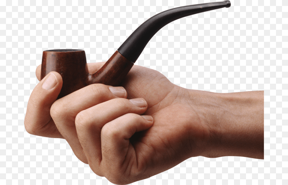 Transparent Man Smoking Pipe Clipart Hand Holding Smoking Pipe, Smoke Pipe Png