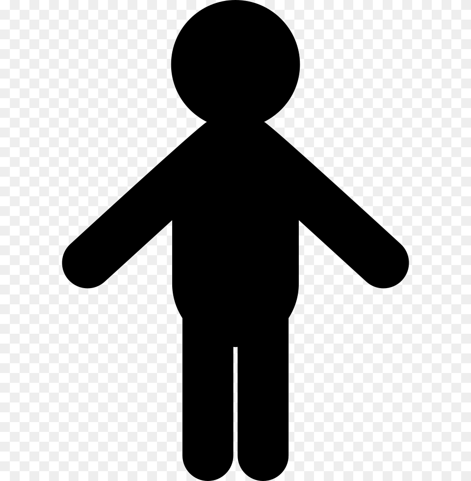 Man Standing Clipart Black And White Man Shape, Silhouette, Sign, Symbol, Person Free Transparent Png